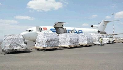 وصول طائرة شحن لليونيسيف إلى مطار صنعاء 