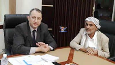 وزير المياه والبيئة يناقش الوضع المائي في محافظة الجوف 